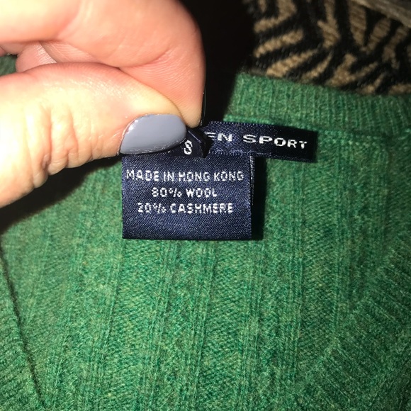 Super Soft~Vibrant Green Ralph Lauren Sweater - Picture 6 of 6